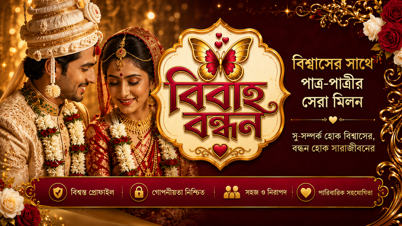 বিবাহ বন্ধন matrimonial banner